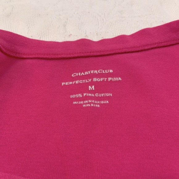 Bundle of 2 Pink tees - Old Navy & Charter Club M - Picture 5 of 8